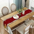 thumbnail image 3 of Cute Christmas Table Runner, Funny Dog Christmas Tree Winter Snowflake Seasonal Kitchen Dining Table Decoration for Home Party Decor 13 x 48 Inches, 3 of 5