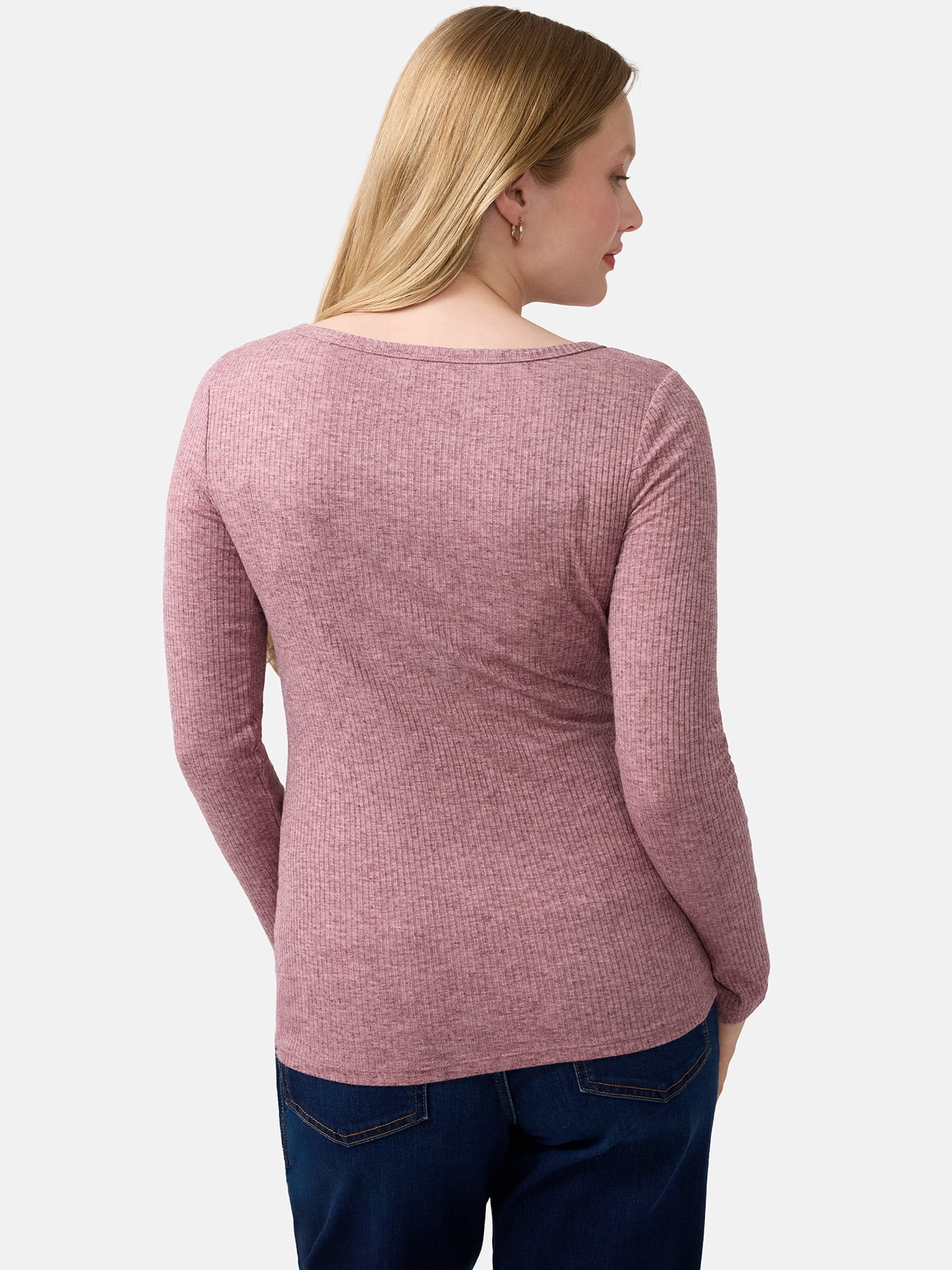 Ingrid & Isabel For Every Belly Women's Maternity Henley Shirt, Sizes S-XXL