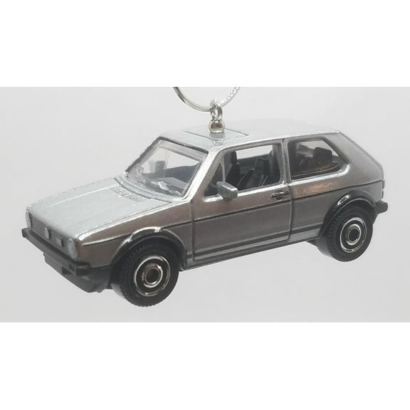 Christmas Ornament for 1976 Volkswagen MK1 GTI Golf Grey