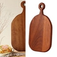 thumbnail image 4 of Paleta de madera para pizza, bandeja para servir queso, tabla para cortar y picar 370x200x15mm, 4 of 9