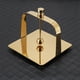 thumbnail image 3 of Servilletero de acero inoxidable con superficie lisa, soporte para pañuelos. oro cuadrado, 3 of 7