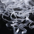 thumbnail image 3 of 1500PCS Clear Hair Elastics Soft Small Rubber Bands Elastic Hair Ties with Box, 3 of 10