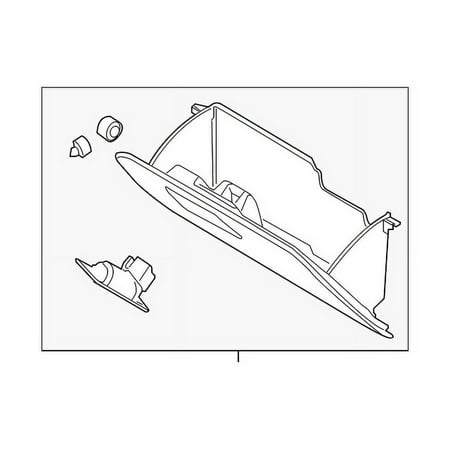 Genuine OE Ford Glove Box Assembly - 4L5Z1006024AAA