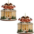 thumbnail image 2 of 250th Anniversary Ornament for Patriotic Christmas Decorations - White House Ornaments, 250 Years Anniversary Ornaments, Collectible Keepsake Veterans Day Gifts, 2 of 6