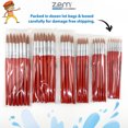 thumbnail image 3 of ZEM Brush Mfg CLB-1 Classroom Artist Paint Brush Box Set Golden Synthetic Rounds - 72 pcs total, 3 of 10