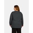 thumbnail image 3 of Terra & Sky Women's Plus Size Sweatshirt with Long Sleeves, Sizes 0X-4X, 3 of 4