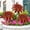 Orange, variant on Red Metal Flower Garden Stake, Weather-Resistant Metal Art Sculpture for Courtyard Lawn Patio Entryway, Rust-Proof Outdoor Ornament, Mother’s Day Birthday Gift for Mom