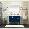 thumbnail image 6 of Elegant Decor Eugene 42" Aluminum MDF Single Bathroom Vanity in Blue, 6 of 8