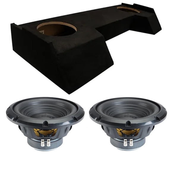 Alpine fits 19-25 Dodge Ram Crew Cab Truck Sealed Dual 10" W10S4 Loaded Subwoofer Sub Box Enclosure 500W RMS 4 Ohm