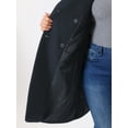 thumbnail image 6 of Agnes Orinda Women's  Plus?Size?Coat Long?Sleeve?Lapel Collar Double Breasted Elegant Pea Coat 3X Navy Blue, 6 of 7