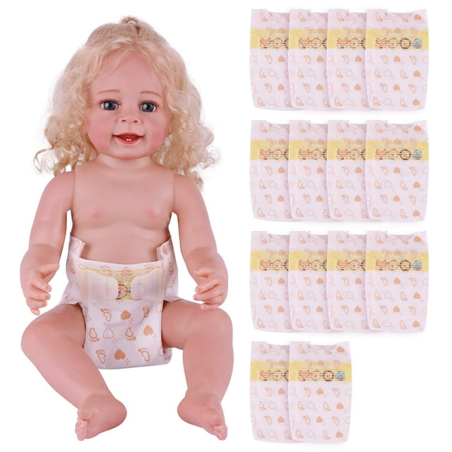 Juego de pañales BABESIDE Reborn Baby Doll de 17 a 24 pulgadas, 15 unidades