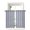 Purple, variant on Black Stripes Tier Curtains 45 Inch Length,Sheer Curtains for Bedroom Living Room Window Farmhouse Vertical Striped Vintage Rod Pocket Drapes Kitchen Curtains Small Half Window 27.5"x45" 2 Panels