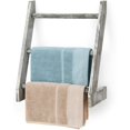 thumbnail image 1 of Serviette de Bain Décorative Autoportante en Bois, Échelle de Rangement pour Bar, 1 of 7