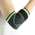 thumbnail image 5 of 1Pc Contract Color 3D Weaving Technology Elbow Pad Hook Loop Fasteners Reduce Joint Pain Compression Elbow Sleeve Sport Accessories-XL, 5 of 8
