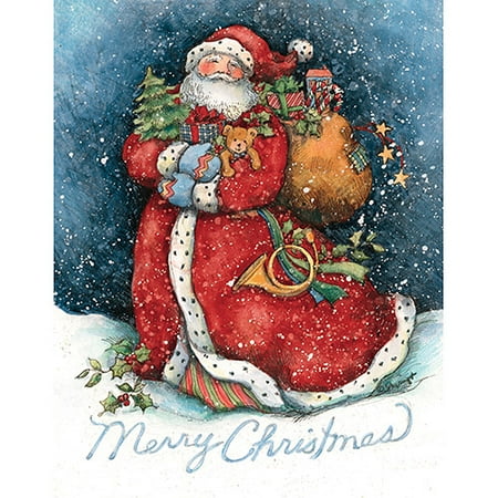 Lang "merry Santa" Boxed Christmas Cards