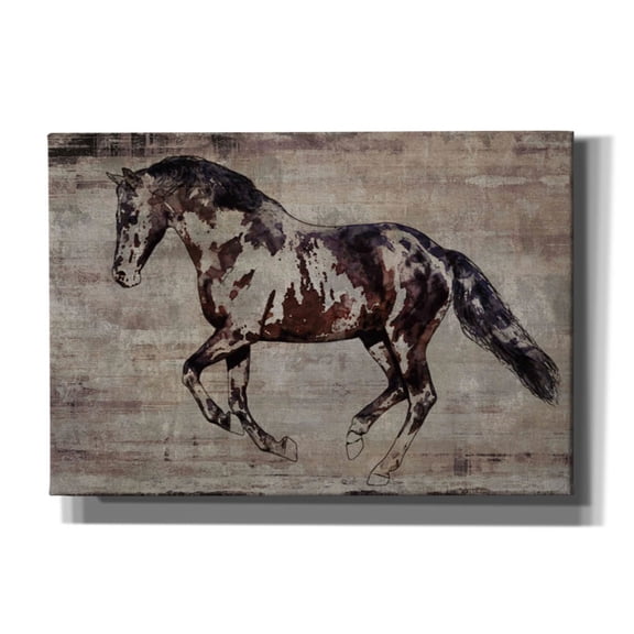 Epic Graffiti 'Trakehner Horse 2' by Irena Orlov, Canvas Wall Art, 26"x18"