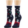 thumbnail image 2 of EQWLJWE Women Cute Christmas Vintage Printing Thicker Socks Long Sock Comfortable Socks Socks Holiday Clearance, 2 of 4