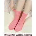 thumbnail image 5 of Women's Warm Winter Socks - Thermal Knit Crew Socks for Hiking & Boots, Cozy Calf-Length Socks, Christmas Stocking Stuffers Gifts, 5 of 7