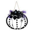 thumbnail image 2 of Halloween Beaded Pumpkin Wall Hanging Ornament, Halloween Jack O Lantern Decorations, Halloween Stylish Indoor Wall Ornament for Halloween Home Holiday Decoration,12x10Inch, 2 of 9