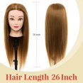 thumbnail image 3 of Cabeza de maniquí Neverland Beauty con 80% de cabello humano real de 26 pulgadas, 3 of 9