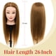 thumbnail image 3 of Cabeza de maniquí Neverland Beauty con 80% de cabello humano real de 26 pulgadas, 3 of 9