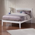 thumbnail image 1 of Mission Queen Solid Wood Platform Bed in White, 1 of 10