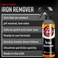 thumbnail image 2 of Adam's Iron Remover (Gallon) - Iron Out Fallout & Stop Rust Remover Spray for Car Detailing Removes Iron Particles in Auto Paint, Wheels, Motorcycle, RV & Boat - Use Before Clay Bar, Wax or Car Wash, 2 of 8