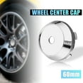 thumbnail image 3 of Unique Bargains 60mm Dia Silver Tone 5 Clips Automotive Wheel Center Tyre Hub Caps Cover for Car 4 Pcs, 3 of 8