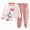 R599-Pink, variant on NOLDARES Baby Girl Clothes Long Sleeve Sweatshirt Pullover Tops Joggers Pants Fall and Winter Outfit Set(Pink,2-3 Y)