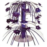 Creative Converting Creative Converting Mini Graduation Purple Foil Cascade Centerpiece Party Supplies and Decorations