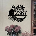 thumbnail image 2 of Customizable Squirrel House Number Outdoor Sign, Modern Door Address Plate Plaque, Office Hotel Home Room Number Name Signage, 2 of 6