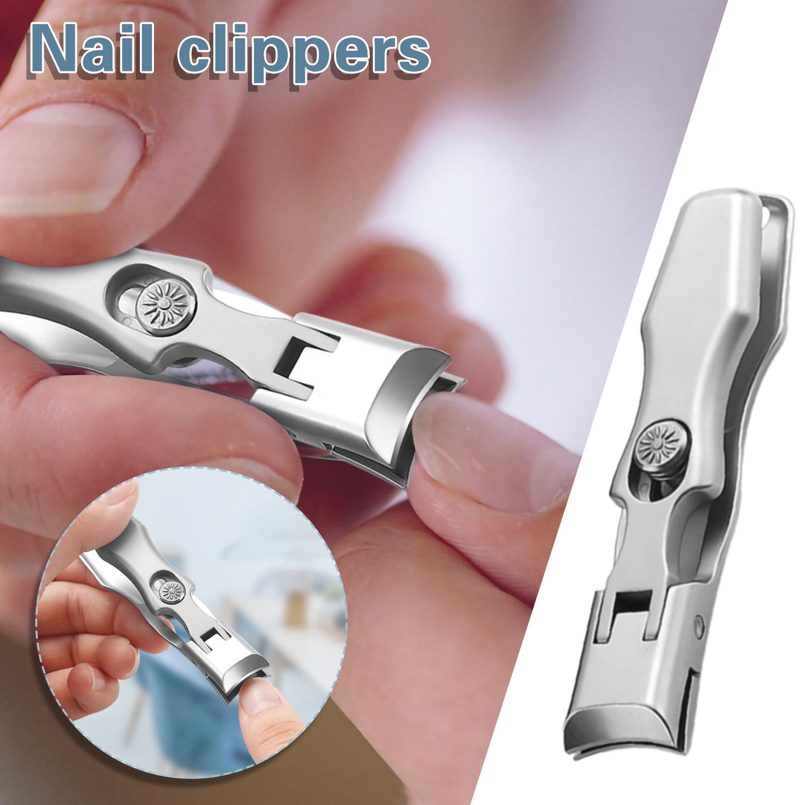 1Pcs No Splash Nail Clippers Manicure For Fingernail and Toenail