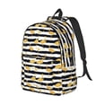 thumbnail image 2 of Balery Gold Flamingo Vintage Canvas Backpack for Men and Women - Large Capacity, Durable Travel Laptop Bag for School, Work, Hiking, and Outdoor Activities, 2 of 7