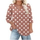 thumbnail image 2 of mfyjkho Tops Bohemios Para Mujer, Camiseta Holgada Con Cuello En V, Mangas Tres Cuartos Y Mangas 3/4 Para Mujer Tops Para Hacer Ejercicio Xxxxl, 2 of 6