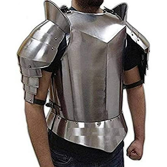 Armor Medieval Breastplate Jacket & Shoulder Guard Halloween Costume