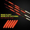 thumbnail image 2 of 100pcs Durable Tear Drop Indicator Fishing Floats Bobber Tackle Accessory (Orange M), 2 of 9