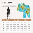 thumbnail image 4 of Picia World Map With Animals Landmarks Pattern Women’s Long-Sleeve Sleepwear Set - Soft 2-Piece Loungewear with Pockets, Comfy PJs for Relaxing Nights-XX-Large, 4 of 7