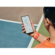 Fitbit Charge 6 Fitness Tracker with Heart Rate, GPS, Premium Membership, and Health Tools - Gold Case w/ Coral Band, 1.04 Screen