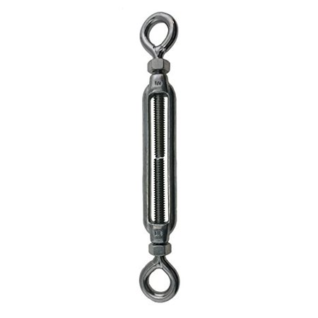 

Stainless Steel (316) M6 (1/4 ) 6mm Turnbuckle Eye and Eye with Locknuts Marine Grade M6 Metric Thread