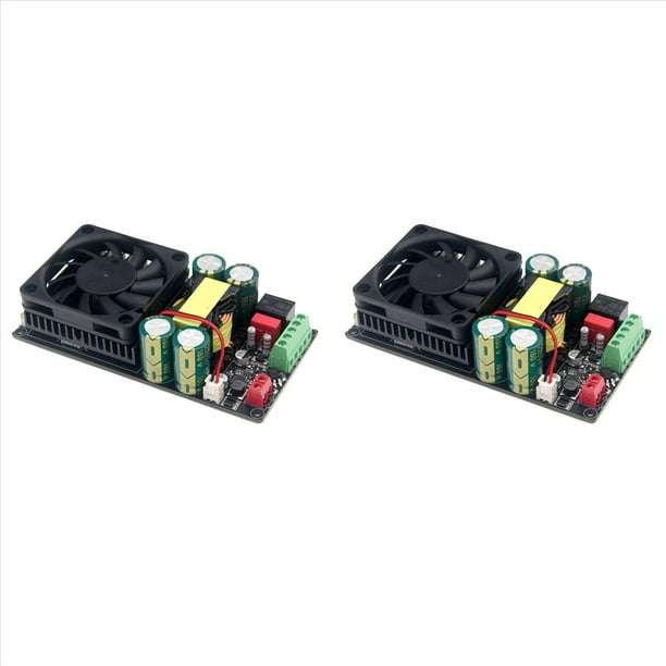 2X HIFI IRS2092 1000W Mono Canal Digital Clase D Etapa Subwoofer Placa Amplificadora de Potencia con Altavoz Relé-B