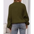 thumbnail image 4 of BTFBM Sweaters for Women Fall Crew Neck Lantern Long Sleeve Oversized Sweater Casual Knit Winter Pullover Tops, 4 of 10