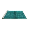 thumbnail image 2 of Ahgly Company Machine Washable Indoor Rectangle Persian Turquoise Blue Bohemian Area Rugs, 2' x 4', 2 of 4
