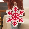 thumbnail image 6 of Christmas Snowflake Shape Pillow for Holiday Decor - Soft Plush Cushion for Living Room Sofa and Bedroom, Decorative Winter Accent, Measures 16.54 Inches, 6 of 6