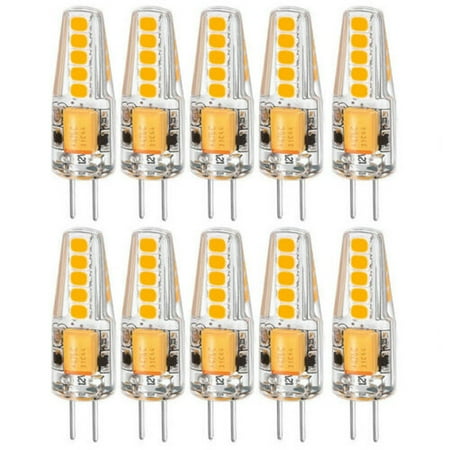 

DC12V SMD Light Bulb Silicone Lamp G4 2P Cool White(10pcs)
