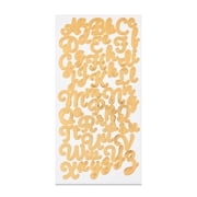 Hello Hobby Gold Foil Alphabet Stickers, 52 Count