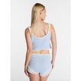 thumbnail image 4 of Kacey Lee Women's Pointelle Ruffle Sleep Set, 2-Piece, Sizes XS-XXL, 4 of 7