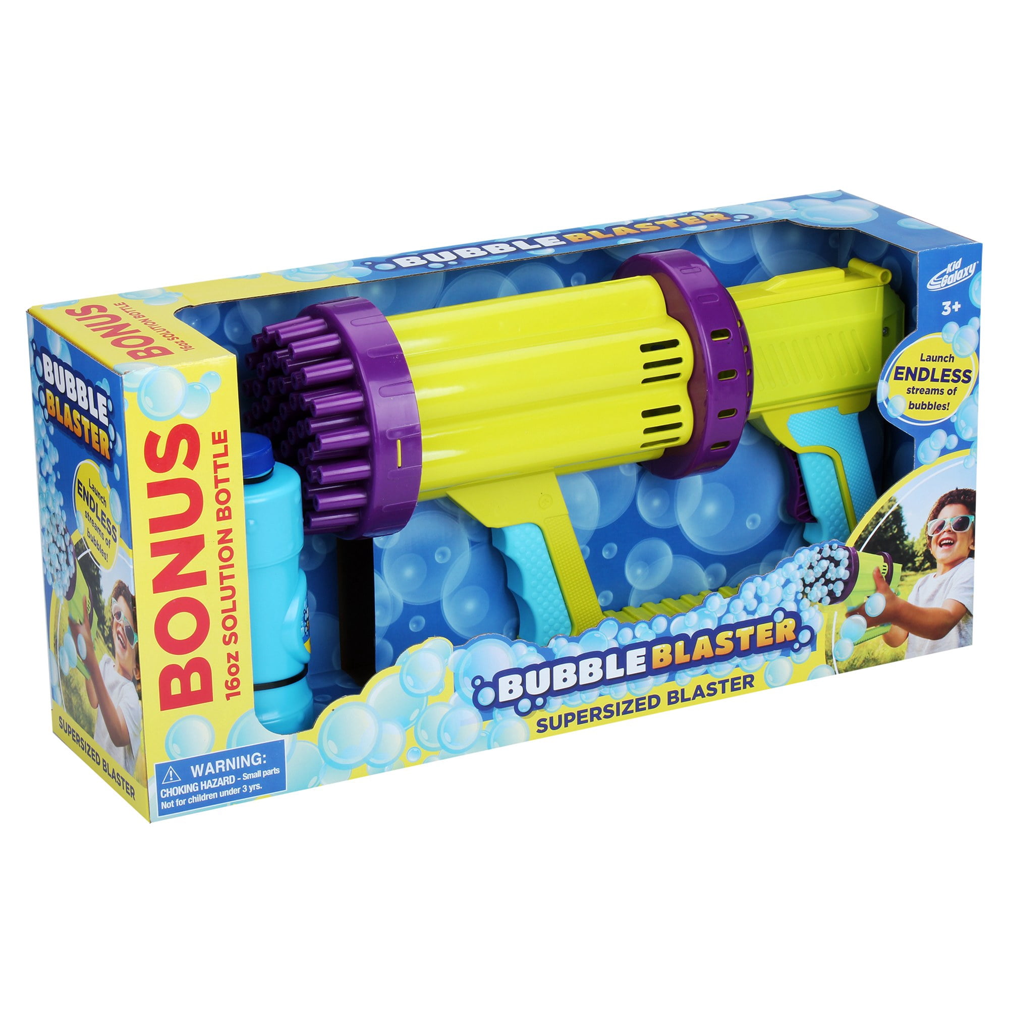 Supersized Bubble Blaster W/ 15" Powerful Motor 50 Hole Blaster