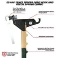 thumbnail image 4 of EZ Aim® Fence Topper Gong Hook and Recoil Spring Combo, Multi, 4 of 10