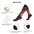 thumbnail image 5 of Lsque Starry Sky White Cloud Puppy Pattern Sport Compression Socks for Men & Women 15-20 mmHg Knee High Nurse Pregnant Running Medical and Travel Athletic, 5 of 6
