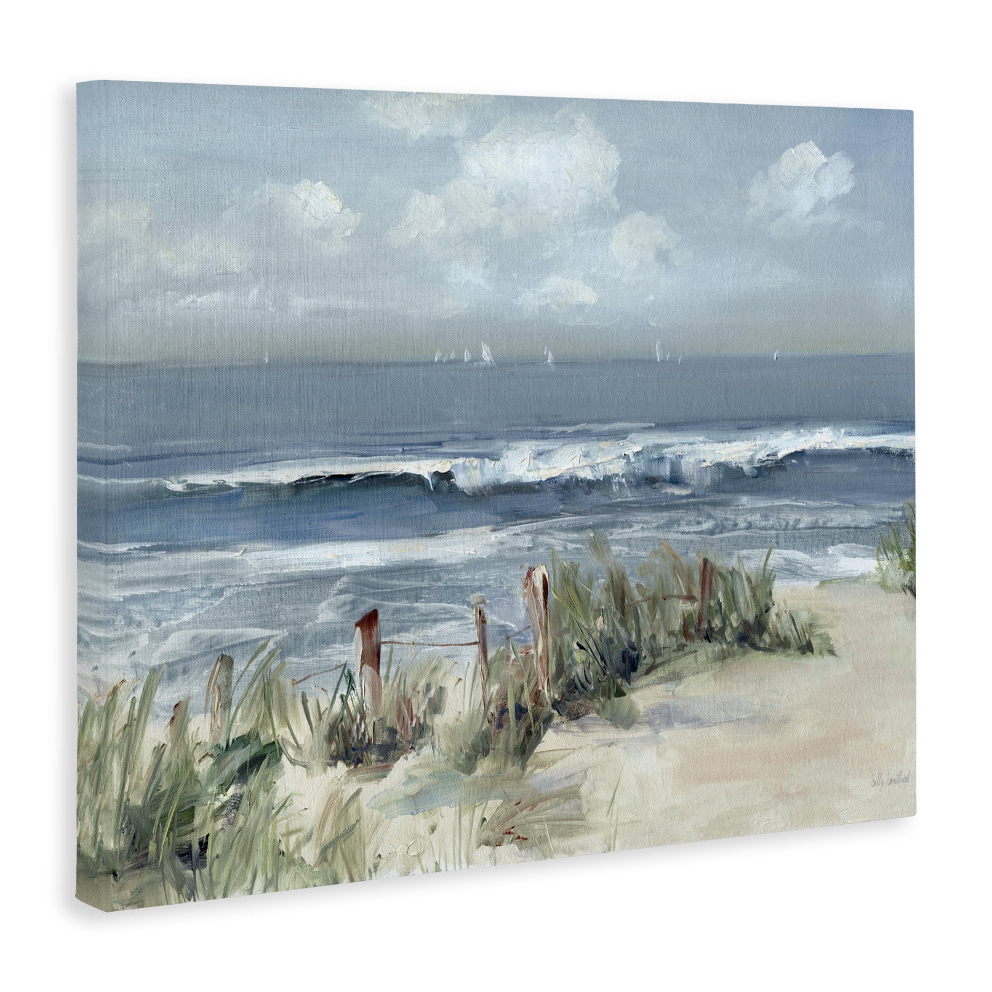 Stupell Industries Brushed Expression of Coast Canvas Wall Art, design by Sally Swatland